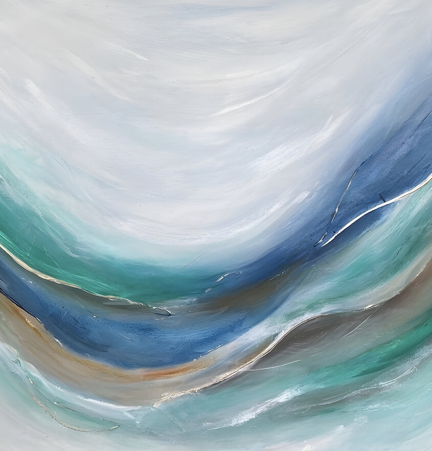 Mer - signé par l'artiste Maryam GSS.